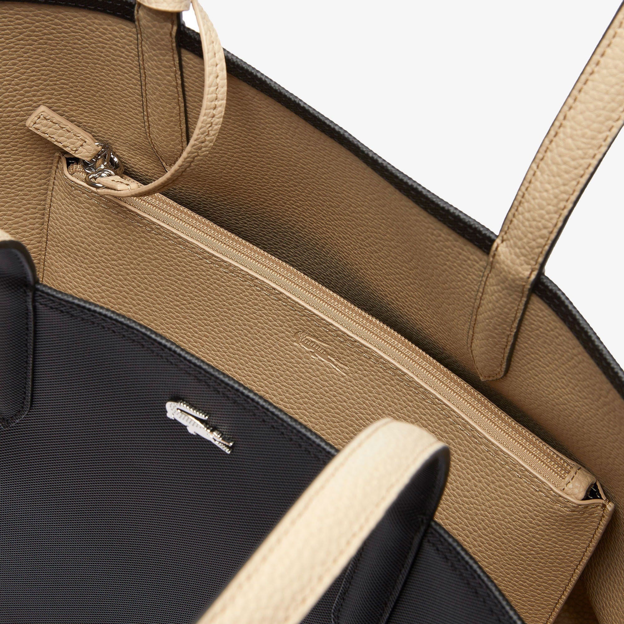 Lacoste Anna Çift Taraflı Siyah/Krem