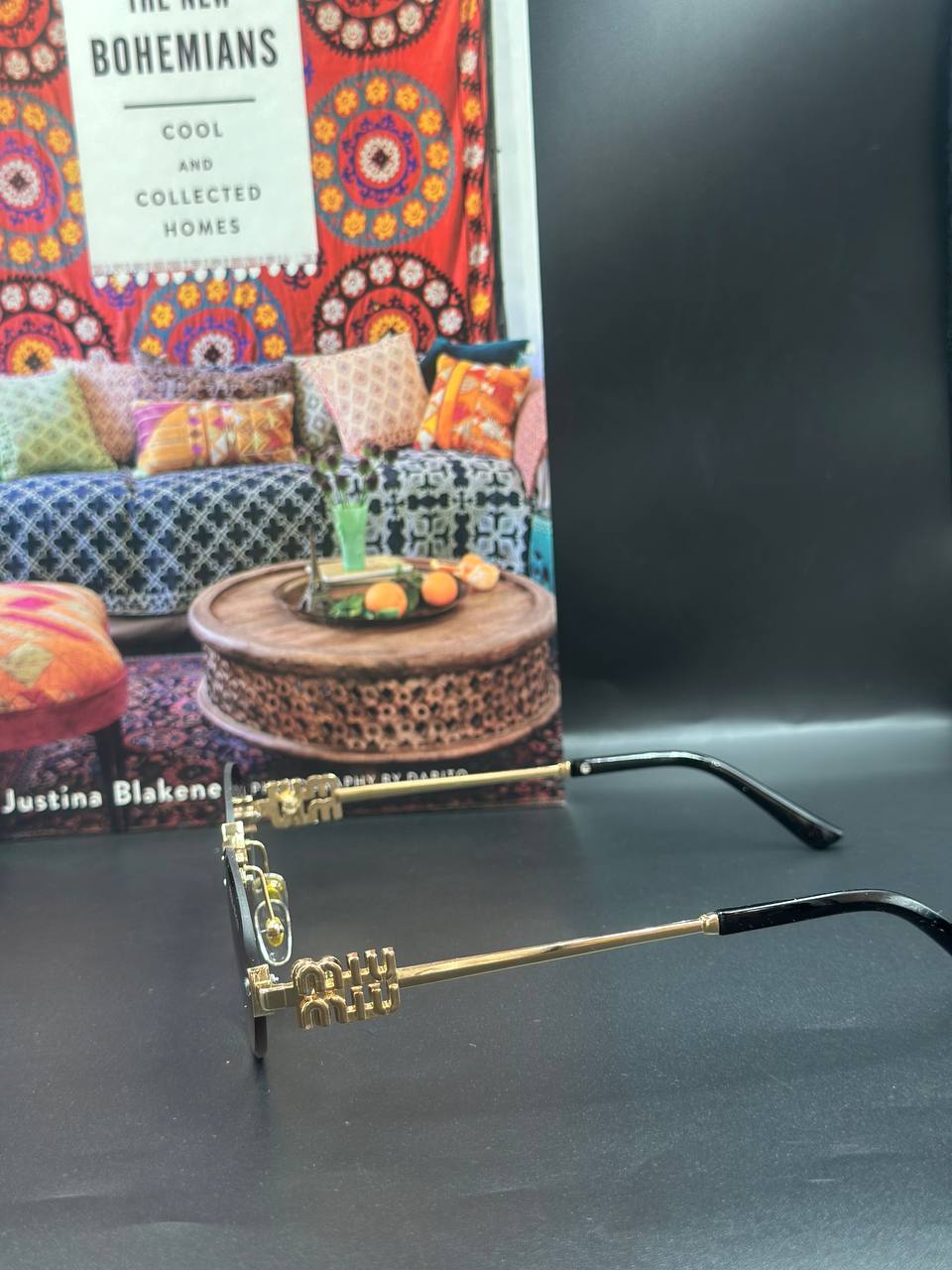 Miu miu Gözlük Yuvarlak (Siyah cam)