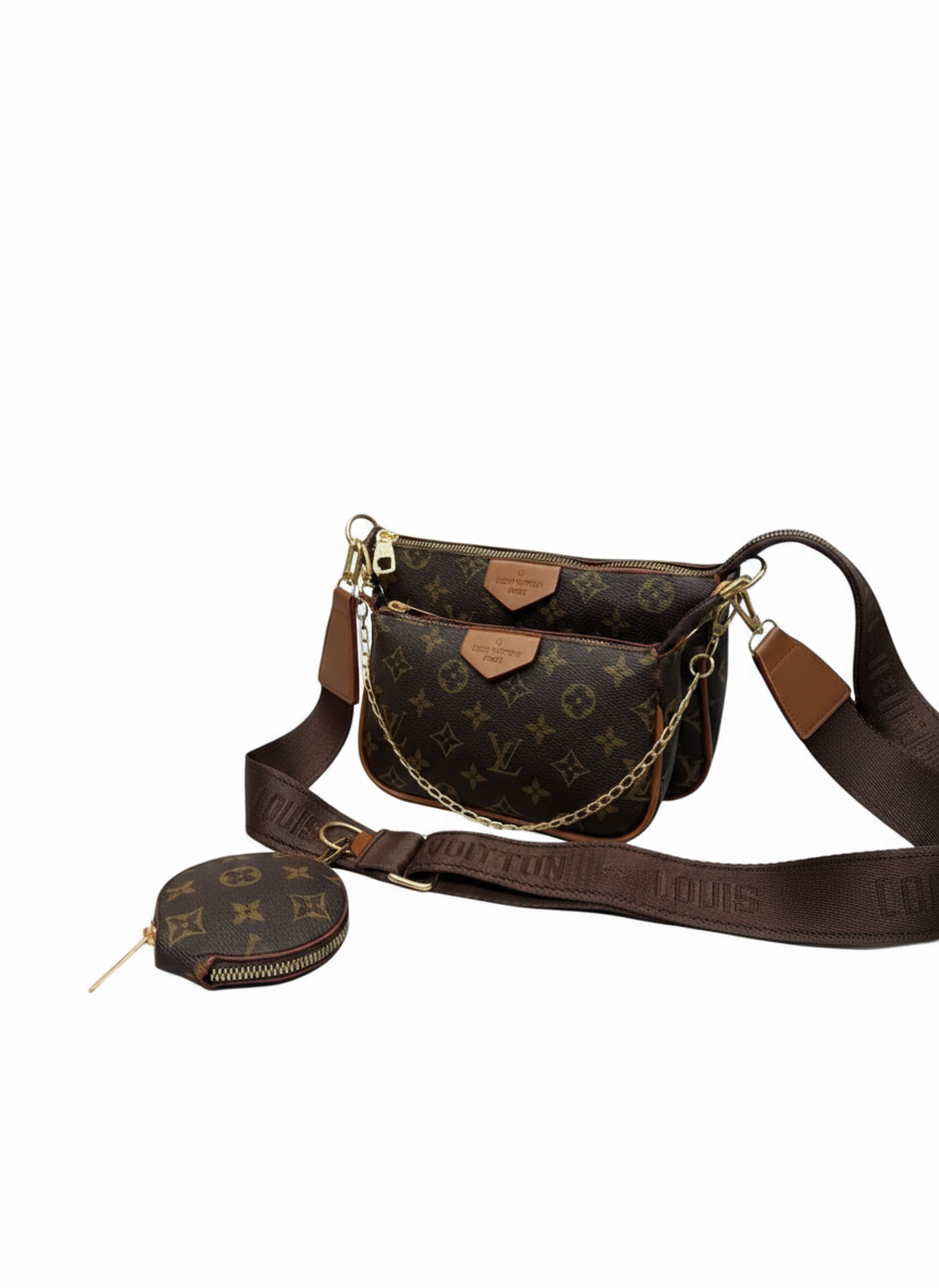Louis Vuitton Multi Pochette Kahve/ Kahve