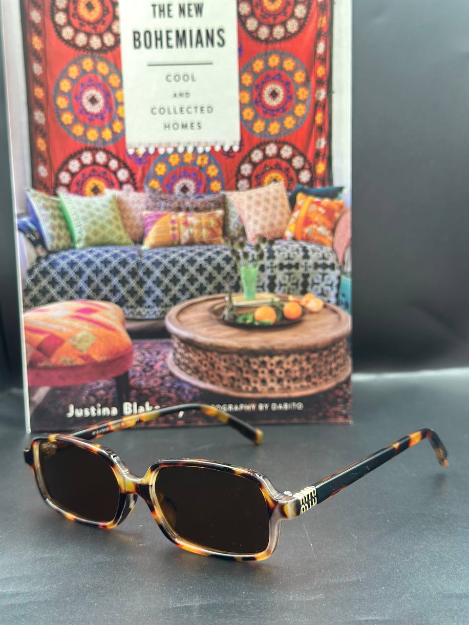 Miu miu Gözlük Leopar (Siyah cam)